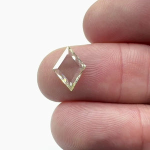 0.88ct | Light Color VVS Kite Shape Rose Cut Diamond - Modern Rustic Diamond