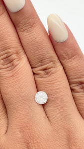 1.04ct | Salt & Pepper Round Shape Brilliant Cut Diamond (GIA) - Modern Rustic Diamond