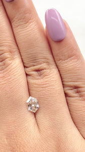 1.03ct | S-T/SI1 Hexagon Shape Step Cut Diamond (GIA) - Modern Rustic Diamond
