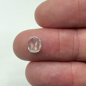 1.06ct | D/SI1 Oval Shape Rose Cut Diamond (GIA) - Modern Rustic Diamond