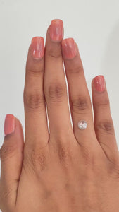 1.10ct | Salt & Pepper Round Shape Rose Cut Diamond - Modern Rustic Diamond
