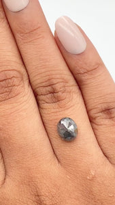 1.52ct | Rustic Oval Shape Rose Cut Diamond - Modern Rustic Diamond