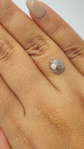 1.44ct | Rustic Oval Shape Rose Cut Diamond - Modern Rustic Diamond