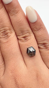 2.95ct | Rustic Hexagon Shape Step Cut Diamond - Modern Rustic Diamond