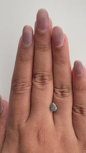 1.11ct | Salt & Pepper Pear Shape Brilliant Cut Diamond - Modern Rustic Diamond