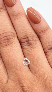 0.29ct | F/VVS2 Shield Shape Step Cut Diamond - Modern Rustic Diamond