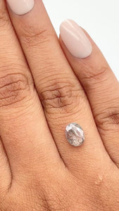 1.23ct | Rustic Oval Shape Rose Cut Diamond - Modern Rustic Diamond