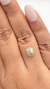 1.49ct | Rustic  Cushion Shape Rose Cut Diamond - Modern Rustic Diamond