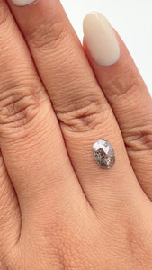 1.21ct | Rustic Oval Shape Rose Cut Diamond - Modern Rustic Diamond