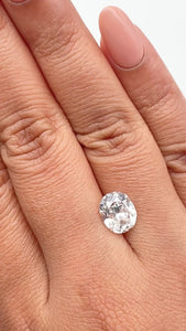 3.02ct | H/VVS1 Oval Shape Old Mine Cut Diamond (GIA) - Modern Rustic Diamond