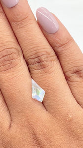 1.50ct |  Kite Shape Step Cut Moonstone - Modern Rustic Diamond