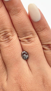 1.28ct | Rustic Oval Shape Rose Cut Diamond - Modern Rustic Diamond