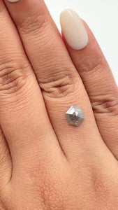 1.09ct | Rustic  Hexagon Shape Rose Cut Diamond - Modern Rustic Diamond