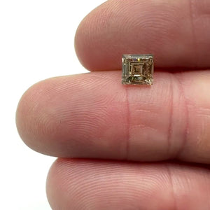 1.06ct | Champagne SI Carre Shape Step Cut Diamond - Modern Rustic Diamond
