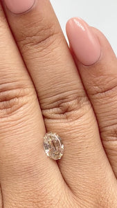 1.53ct | S-T/VS1 Oval Shape Step Cut Diamond (GIA) - Modern Rustic Diamond
