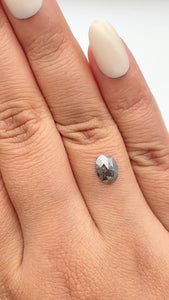 0.96ct | Rustic  Oval Shape Rose Cut Diamond - Modern Rustic Diamond