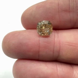 3.02ct | Champagne VS-SI Cushion Shape Brilliant Cut Diamond - Modern Rustic Diamond