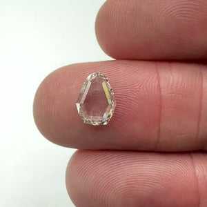 1.04ct | J/VS1 Shield Shape Rose Cut Diamond (GIA) - Modern Rustic Diamond