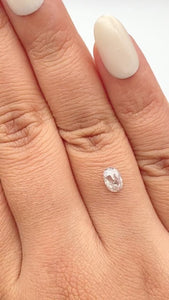 0.66ct | Rustic Oval Shape Rose Cut Diamond - Modern Rustic Diamond