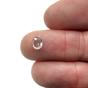 0.66ct | E-F/VS-SI Oval Shape Rose Cut Diamond - Modern Rustic Diamond