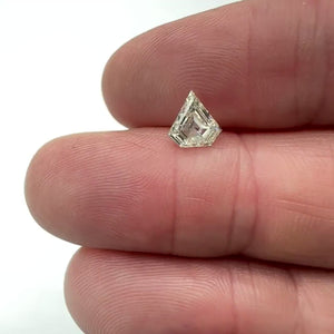 1.02ct | G-H/VS-SI Shield Shape Step Cut Diamond - Modern Rustic Diamond