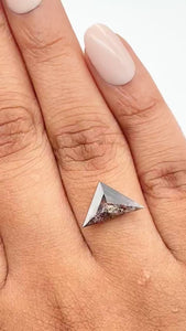 1.96ct | Rustic Triangular Shape Rose Cut Diamond - Modern Rustic Diamond