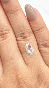 1.04ct | D/VS1 Oval Shape Rose Cut Diamond (GIA) - Modern Rustic Diamond