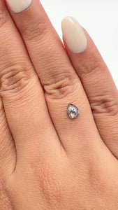 0.93ct | Rustic  Pear Shape Rose Cut Diamond - Modern Rustic Diamond