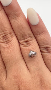 1.17ct | Rustic Shield Shape Rose Cut Diamond - Modern Rustic Diamond