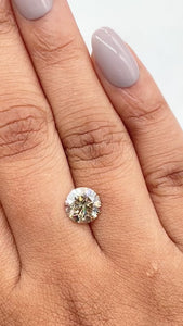 2.00ct | U-V/I1 Round Shape Brilliant Cut Diamond (GIA) - Modern Rustic Diamond