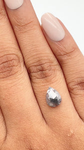 1.52ct | Rustic  Pear Shape Rose Cut Diamond - Modern Rustic Diamond