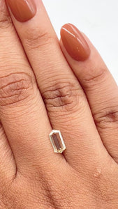 0.85ct | Champagne VVS Hexagon Shape Step Cut Diamond - Modern Rustic Diamond