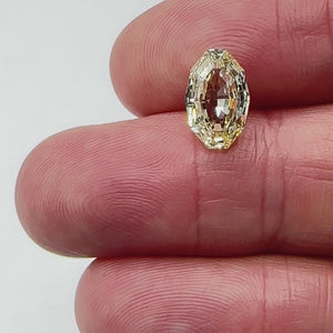 3.02ct | Yellow VS-SI Oval Shape Step Cut Diamond - Modern Rustic Diamond