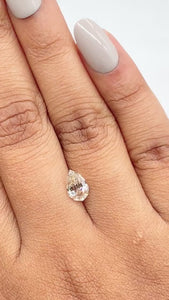 1.05ct | N/VS2 Pear Shape Lattice Cut Diamond (GIA) - Modern Rustic Diamond