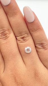 1.02ct | Salt & Pepper Round Shape Rose Cut Diamond - Modern Rustic Diamond