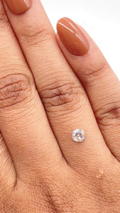 0.26ct | Fancy Gray/ Round Shape Rose Cut Diamond (GIA) - Modern Rustic Diamond