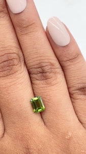 1.12ct | Green/ Emerald Shape Step Cut Diamond - Modern Rustic Diamond