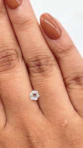 0.36ct | E/VS1 Hexagon Shape Step Cut Diamond - Modern Rustic Diamond