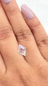 1.45ct |  Lozenge Shape Step Cut Moonstone - Modern Rustic Diamond
