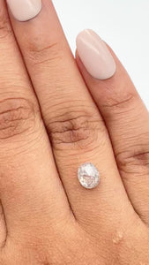 1.10ct | Rustic Oval Shape Rose Cut Diamond - Modern Rustic Diamond