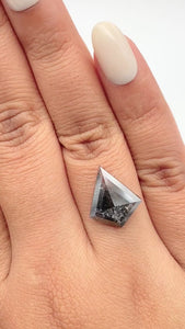 5.13ct | Rustic Kite Shape Step Cut Diamond - Modern Rustic Diamond