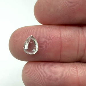 1.12ct | H-I/SI Pear Shape Rose Cut Diamond - Modern Rustic Diamond