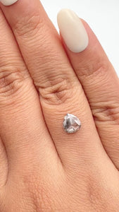0.78ct | Rustic  Pear Shape Rose Cut Diamond - Modern Rustic Diamond