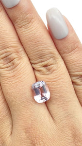 3.40ct |  Cushion Shape Step Cut Morganite - Modern Rustic Diamond