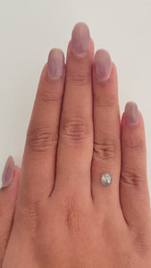 1.25ct | Salt & Pepper Oval Shape Rose Cut Diamond - Modern Rustic Diamond