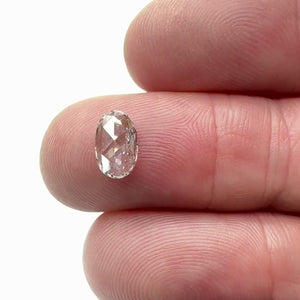 0.59ct | E/VS1 Oval Shape Rose Cut Diamond (GIA) - Modern Rustic Diamond