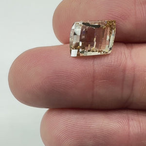 3.57ct | Champagne VVS Rhomboid Shape Rose Cut Diamond - Modern Rustic Diamond