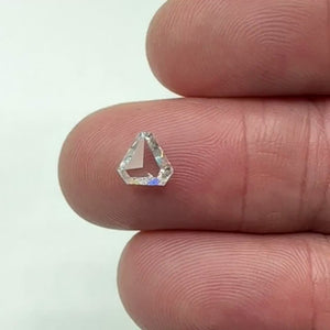 1.01ct | E/VS2 Shield Shape Rose Cut Diamond (GIA) - Modern Rustic Diamond