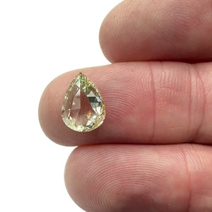 2.19ct | Fancy Light Yellow SI1 Pear Shape Rose Cut Diamond (GIA) - Modern Rustic Diamond
