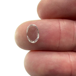 0.46ct | D-E/VVS Oval Shape Rose Cut Diamond - Modern Rustic Diamond